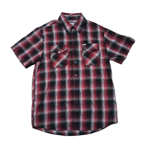 Dixxon Flannel Company Mens Size Medium Uppercut Button Up Shirt Red Plaid Used - Picture 1 of 5